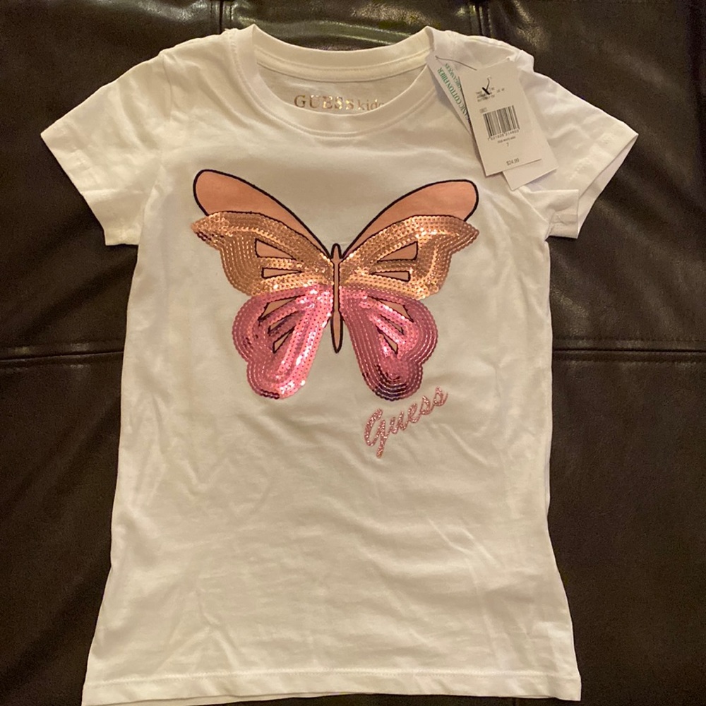 Girls Guess Butterfly Tshirt